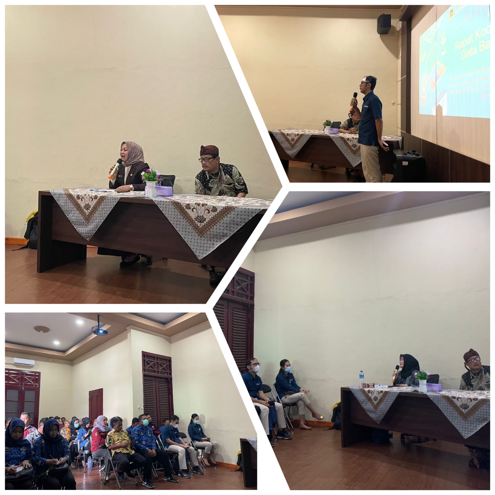 Rapat Koordinasi Data Bansos â€œOptimalisasi Peran Perangkat Desa/Kelurahan dan Kecamatan dalam Pendataan dan Pengolahan Data DTKS Serta Verifikasi dan Validasi Data PBI (Kuota UHC)â€