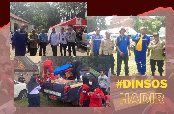 Perbantuan SDM TAGANA dan Logistik Bencana Gempa Bumi Kab. Cianjur