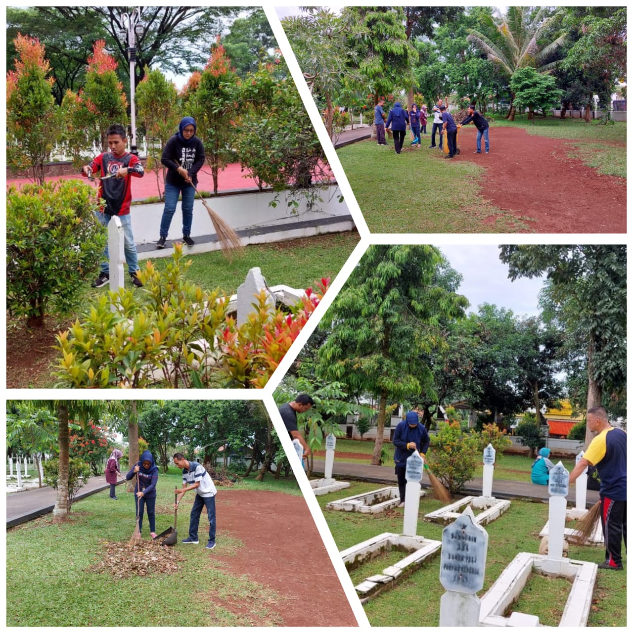 Giat Jumat Bersih Di TMP Sirnaraga Dalam Rangkaian Kegiatan HUT KORPRI Ke-51