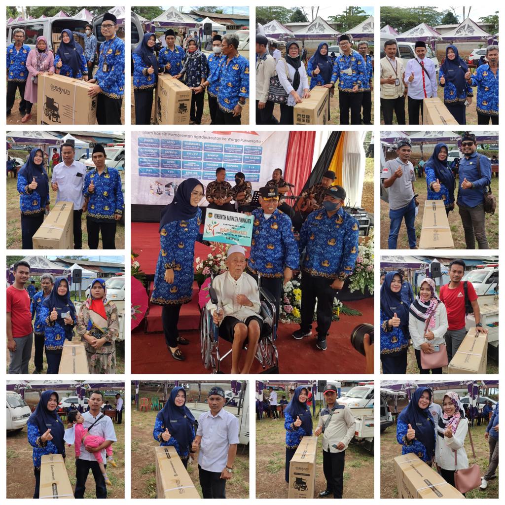 Penyaluran Bantuan Kursi Roda Dalam Acara HUT KORPRI Ke-51