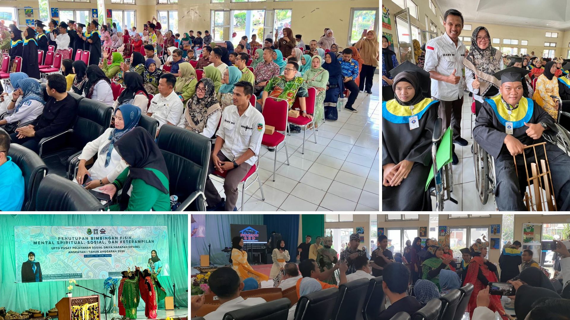 Kegiatan Penutupan dan Wisudawan Bimbingan Fisik, Mental Spiritual, Sosial dan Keterampilan bagi Penyandang Disabilitas