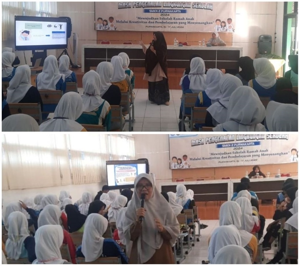 Memberikan Edukasi di Kegiatan MPLS SMKN 2 Purwakarta