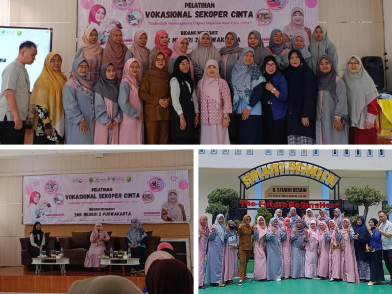 Kegiatan Vokasional Sekolah Perempuan Pelatihan Menjahit di SMK Negeri 2 Purwakarta