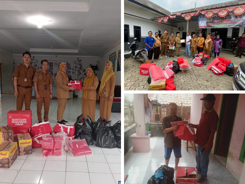 Penyaluran Bantuan Sosial Korban Bencana Alam