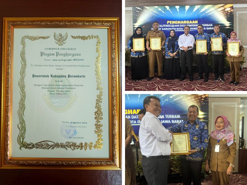 Pemberian Penghargaan Kategori Tata Kelola Data Kepesertaan Penerima Bantuan Iuran Jaminan Kesehatan Tingkat Provinsi