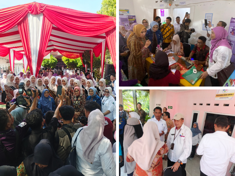 Acara Peringatan Hari Posyandu Nasional di Desa Cibukamanah