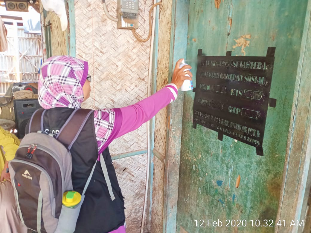 Labelisasi Rumah KPM Kecamatan Bungursari