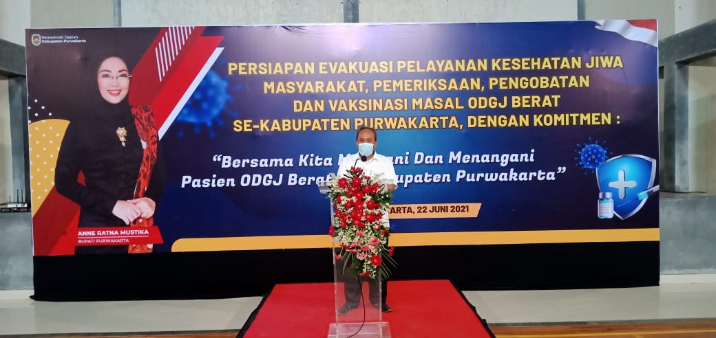Sekda Purwakarta Buka Pengobatan Jiwa dan Vaksinasi ODGJ